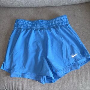 NIKE One Dri-FIT Ultra High Waisted Short in Blue